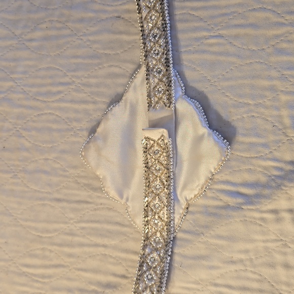 Handmade Beads,Pearls, Rhinestones Belt, Wedding Dress, Evening Wear 28 inches